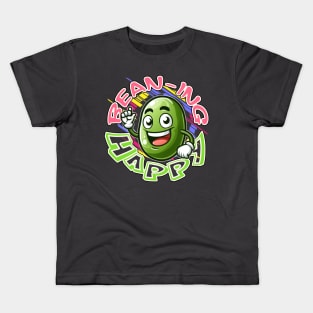 Bean-ing happy: a green bean in cheerful colors Kids T-Shirt